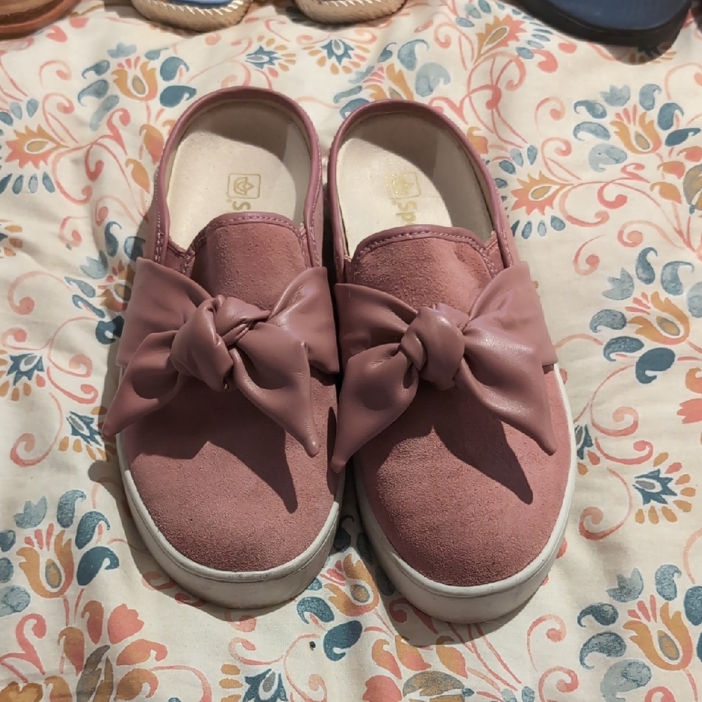 Spenco Mules, Rose, 7.5W